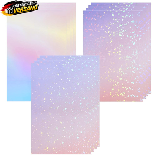 Hologrammfolie set blatt - hologrammfolie, 12