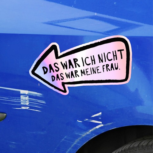 Aufkleber auto kratzer frau - aufkleber,