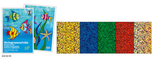 Hologrammfolie bunt blatt a4 - hologrammfolie,