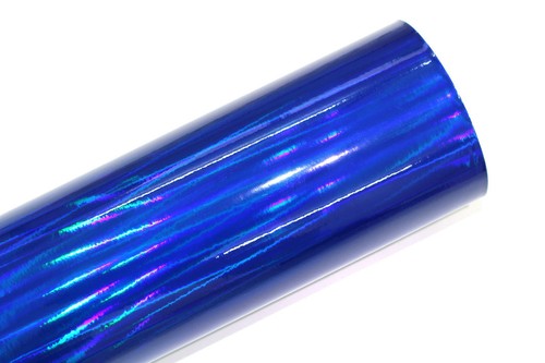 Hologramm blau chrom - blau, folie