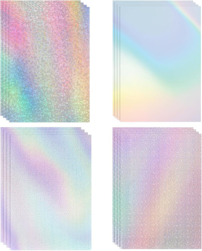 Blatt hologrammfolie a4 - 16, hologrammfolie,