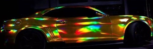 Hologramm gelb chrom - hologramm,