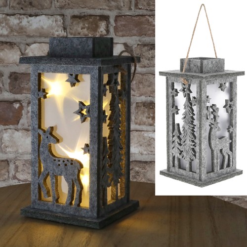 Filz led laterne - led, rentier